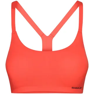 Reebok Damen Sport-Bustier in Orange | Fitness-Unterwäsche mit Feuchtigkeitsableitung und herausnehmbaren Polstern | Super weicher Mikrofaser-Unterbrustband