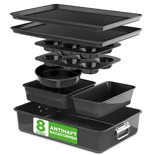 NutriChef Backformen Set 8-teilig