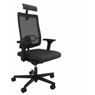 Black Dot Bd-122 Netzrücken, hohe Rückenlehne, ergonomischer Bürostuhl, Premium, extra große Personen - Schwarz