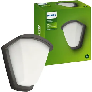 Philips Außenwandleuchte Aluminium 21,2 cm E27 IP44 anthrazit