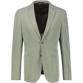 Anzugsakko LERROS, Herren, Gr. 48, grün (gentle reed), Web, Obermaterial: 51% Baumwolle, 49% Polyester, unifarben, sehr schmal taillenbedeckt, Manschette, Sakkos Anzugsakko, mit Taschen