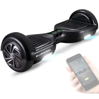 Bluewheel Hoverboard HX310s_BL | 6.5" Vollgummireifen | LED-Scheinwerfer - Schwarz