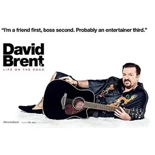 Life On The Road David Brent Kimono Maxi Poster, Mehrfarbig