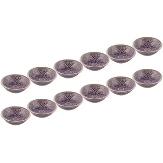 Butlers Dipschalen 12er-Set Sumatra 60 ml , Violett , Keramik , 9x3x9 cm , Geschirr, Schalen & Schüsseln, Dipschalen