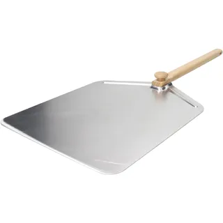 Tognana Planet Pizza, Pizzaschaufel 73 x 30 cm mit klappbarem Griff, Aluminium - Holz