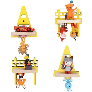 BOARTI Kinderregal Baustelle 25 x 25 cm gelb
