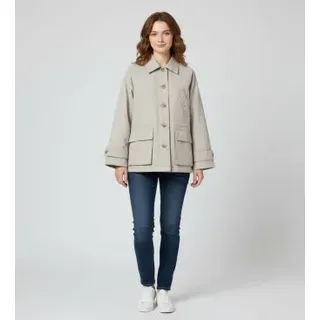 ECOALF für Damen. MCWGAJKBORNA0042W25-994 Jacke Bornas beige (S), Lässig, Recyceltes Polyester, Nachhaltig