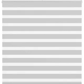 "2024"Moderne Zebrarollo Hellgrau 140x100 cm Stoffbreite 135,9 cm Polyester - Rollos DE306185 - Grau