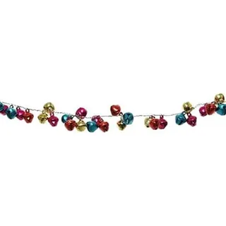 Kaemingk Weihnachtsglocken Girlande und Fransen, Mehrfarbig, 8719152250622