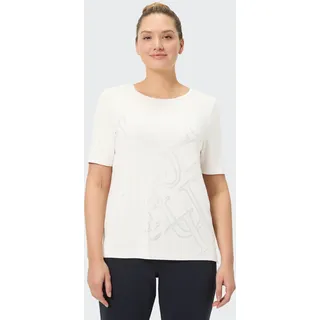T-Shirt JOY SPORTSWEAR "T-SHIRT GWEN", Damen, Gr. 46, weiß (pearl weiß), Obermaterial: 95% Modal, 5% Elasthan, Rundhals, Shirts T-Shirt, sportlicher Stil, mit Rundhalsausschnitt, aus Modal und Elasthan