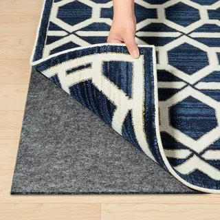 Filz-Teppichunterlage mit Rutschfester Gummiunterseite, 150 x 200 cm, Unterlage für Teppiche, Schutzpolster für Hartholzböden, hält Teppiche an Ort und Stelle, weich und siche