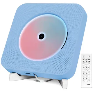 Adirigo Tragbarer CD Player mit Bluetooth Wand und Tischmontage CD Spieler