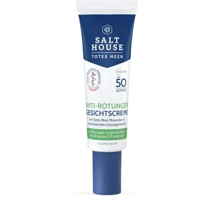 Salthouse Totes Meer Therapie Anti-Rötungen Gesichtscreme, kaschiert, beruhigt und schützt mit LSF 50, Spezialpflege bei reizempfindlicher Haut, Rötungen & bei Neigung zu Rosazea oder Couperose, 30 ml