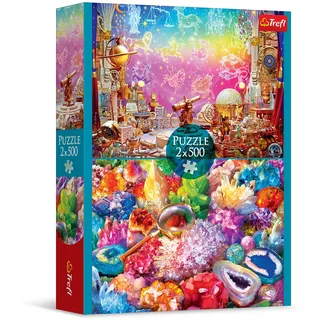 Trefl Puzzle Vesmer und Kristalle 2x500 Puppen