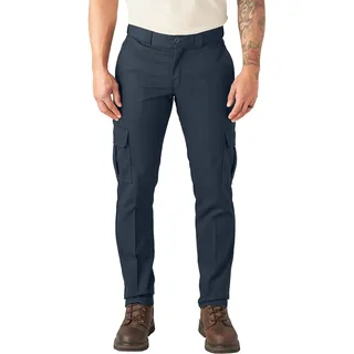 Dickies Herren Slim Fit Cargo Pants Lässige Business-Hose, Dark Navy, 34W / 32L EU