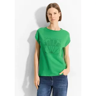 Cecil T-Shirt mit Frontprint Cecil fresh apple green XS (36)