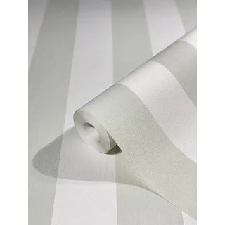 WALLCOVER Tapete Streifen 10,05 x 0,53 m 300 g Grün/Weiß