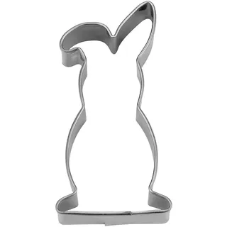 Städter | Ausstechform Hase | Edelstahl 18/8 Plätzchenform | 8,1 x 4,5 x 2 cm | rostfrei & spülmaschinengeeignet | Backform für Kekse, Fondant & Dekoration