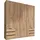 Drehtürenschrank Level 200 x 216 x 58 cm Braun