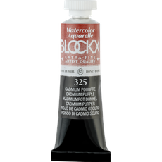 BlockX, Künstlerfarbe + Bastelfarbe, Extrafeine Aquarell Tube (Dunkles Kadmiumrot)