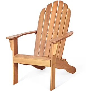 Fantask Adirondack Stuhl Gartensessel 69 x 88 x 103 cm schwarz