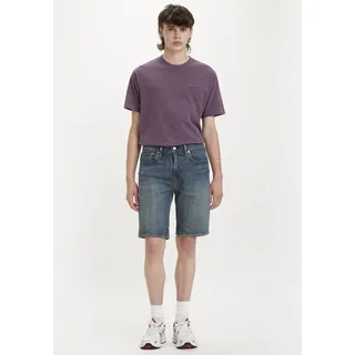 Levi's Jeansshorts LEVI'S "405 STANDARD SH", Herren, Gr. 29, N-Gr, blau (schwarz indigo), Denim/Jeans, Obermaterial: 99% Baumwolle, 1% Elasthan, unifarben, normal kniefrei, Jeans Jeansshorts, Sommerhose