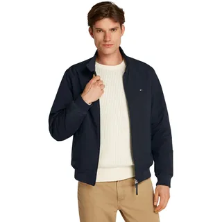 Tommy Hilfiger Herren Windbreaker Jacke Harrington Wasserabweisend, Blau (Desert Sky), XL