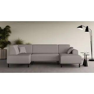 OTTO home Wohnlandschaft U-Form Polyester 3-Sitzer Taupe