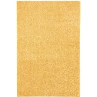 Snapstyle Hochflor Velours Teppich Mona , Currygelb , Textil , 80x400 cm , Teppiche und Böden, Teppiche, Hochflorteppiche & Shaggys