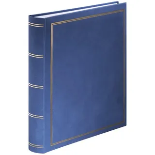 Hama Super Jumbo Fotoalbum London 34x35/80 weiße Seiten blau (7156)