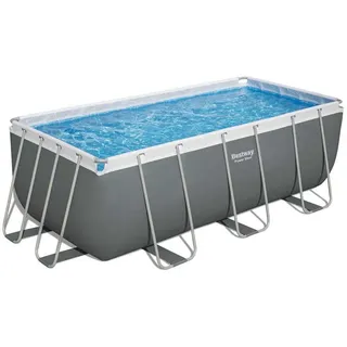 Bestway 56457 Power Steel 412x201x122cm Rechteckiges Rohrpool - Grey / Blue - 8124 Liter