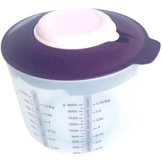 Tupperware Backen Rühr-Mix Messbecher Candy 2,0 L Rührbecher Backhelfer D216 brombeere lila rosa weiß