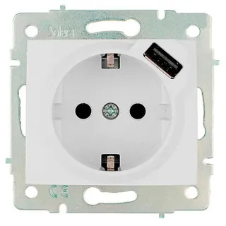 Solera T/t Usb Bipolar-basis 16a 250v - White / Silver