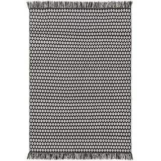 benuta Pure Teppich aus recyceltem Material Morty Schwarz/Weiß 80x150 cm , Textil , Rechteckig , 80x150 cm , Gots , wasserabweisend , Teppiche und Böden, Teppiche, Webteppiche