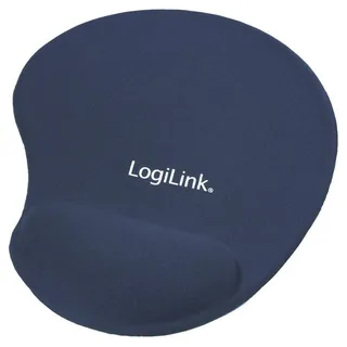 Logilink Mauspad mit Handballenauflage Ergonomisch Blau
