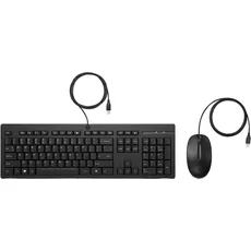 HP 225 Tastatur-und-Maus-Set (FR, Kabelgebunden), Tastatur, Schwarz