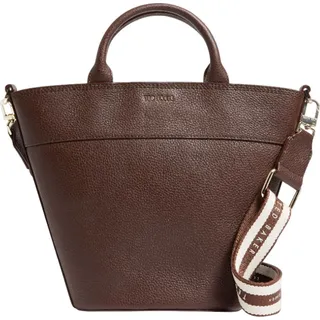 Ted Baker Leder Handtasche Umhängetasche Wilsona Webbing Cross Body Leather Tote Bag Brown braun - Braun