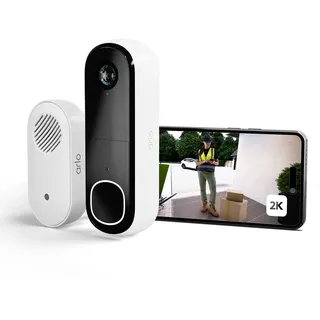 Arlo 2K HD Video Türklingel Weiß