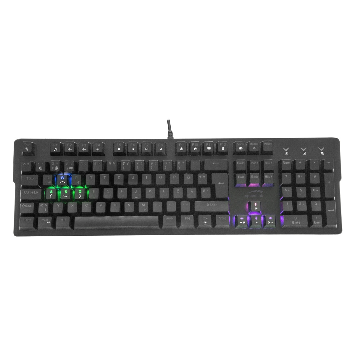 Bild von VELA LED Mechanical Gaming Keyboard schwarz, USB, DE (SL-670013-BK)