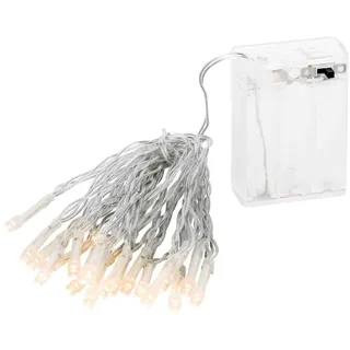 Lex LED Lichterkette 3 m 20 LEDs warmweiß Transparent