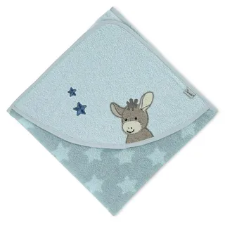 Sterntaler Kapuzenbadetuch Esel Emmi, blau
