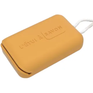 C.A.O. Seifenschale aus Silikon (aus mineralischen Materialien, ohne Kunststoff) – Farbe Aprikose – Länge 10 cm – Breite 6,5 cm – Höhe 3 cm