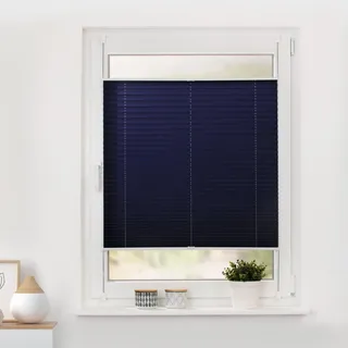 Lichtblick Plissee Klemmträger, 60x130 cm, blau