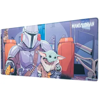 Grupo Erik Gaming Mauspad XXL Star Wars The Mandalorian Gaming Mousepad XXL Baby Yoda Grogu rutschfest und Wasserabweisend Mauspad Groß - Mouse Pad Gaming Schreibtischunterlage PC Zubehör Gaming