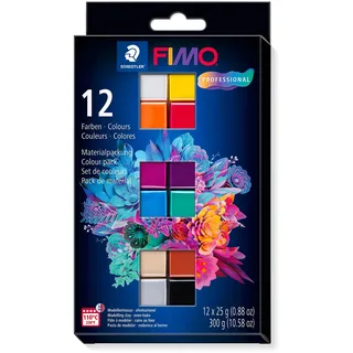 Staedtler Fimo Professional Modelliermasse 12 Farben