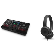 Numark Mixstream Pro+ Standalone DJ Controller & JBL Tune500 On-Ear Kopfhörer mit Kabel in Schwarz