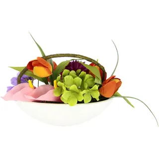 OTTO home Gestecke »Tulpe, Calla, Hortensie, Gerbera« In Schale, Kunstblume, Seidenblume,