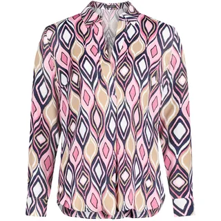 Betty Barclay Schlupfbluse langarm Blau/Pink 36