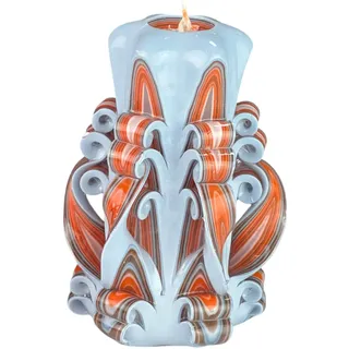 Handgemachte Designkerze, geruchlose dekorative Kerze 60 x 130 mm, 50 Stunden lange brennende zylindrische Kerze, rauchfreie Baumwolldochte, ideale Heimdekoration und vielseitiges Geschenk