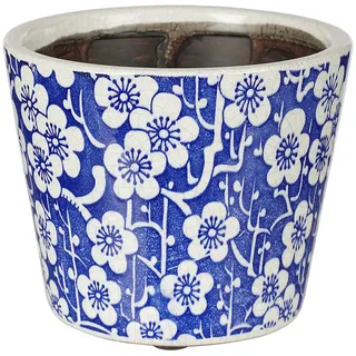Butlers Blumentopf (6er Set) Evergreen , Blau , Keramik , 12 cm , Dekoration, Blumen & Blumentöpfe, Übertöpfe
